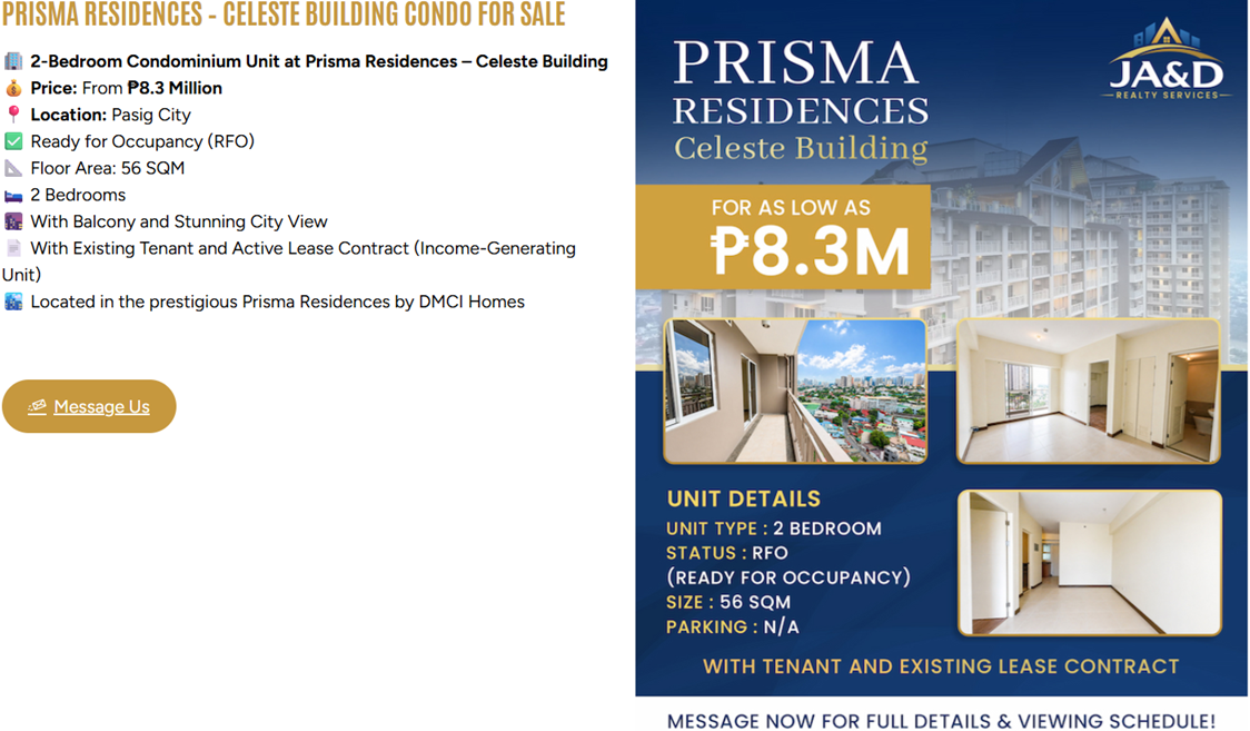 Prisma Residences (Celeste Bldg)