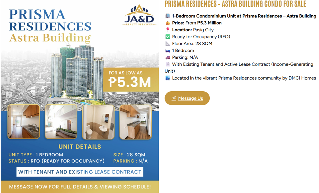 Prisma Residences (Astra Bldg.)